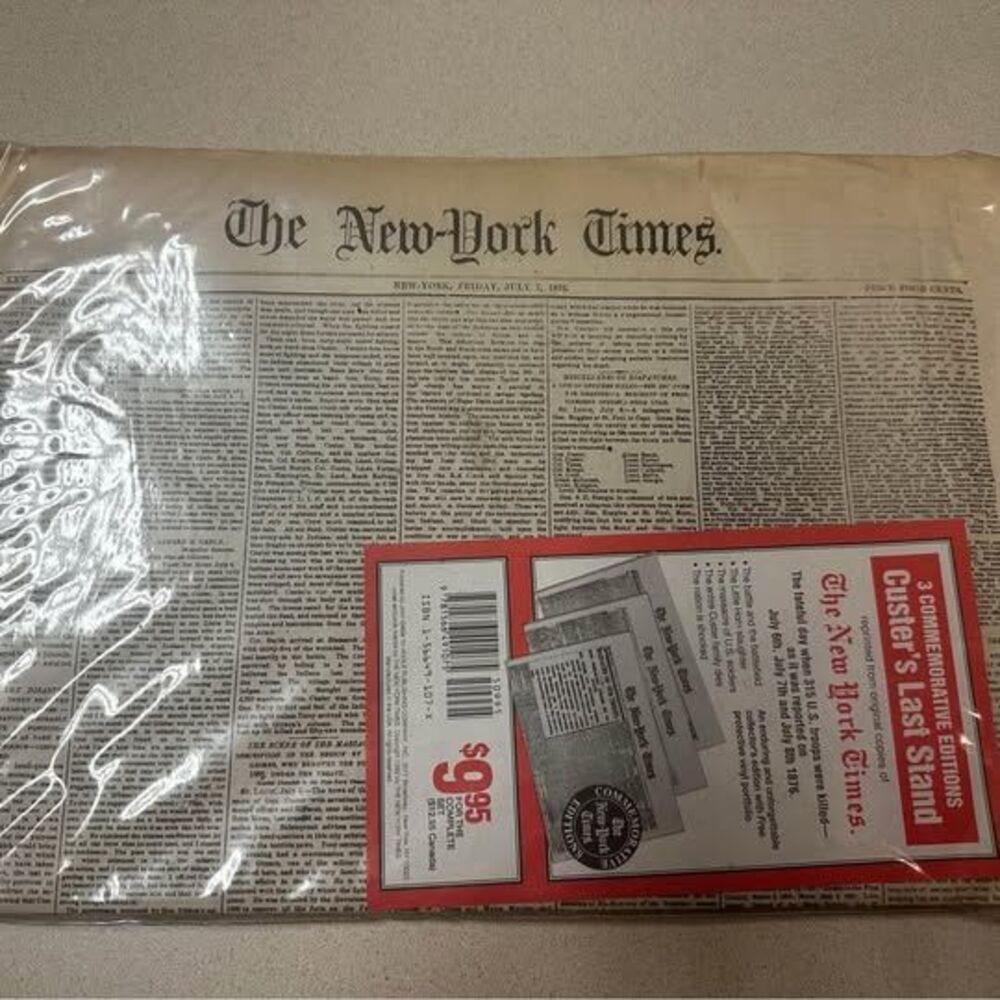 The New York Times - 2 Commemorative Edition July 7th & 8th 1876